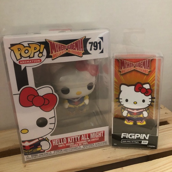 Hello Kitty All Might Funko Pop! And FigPin